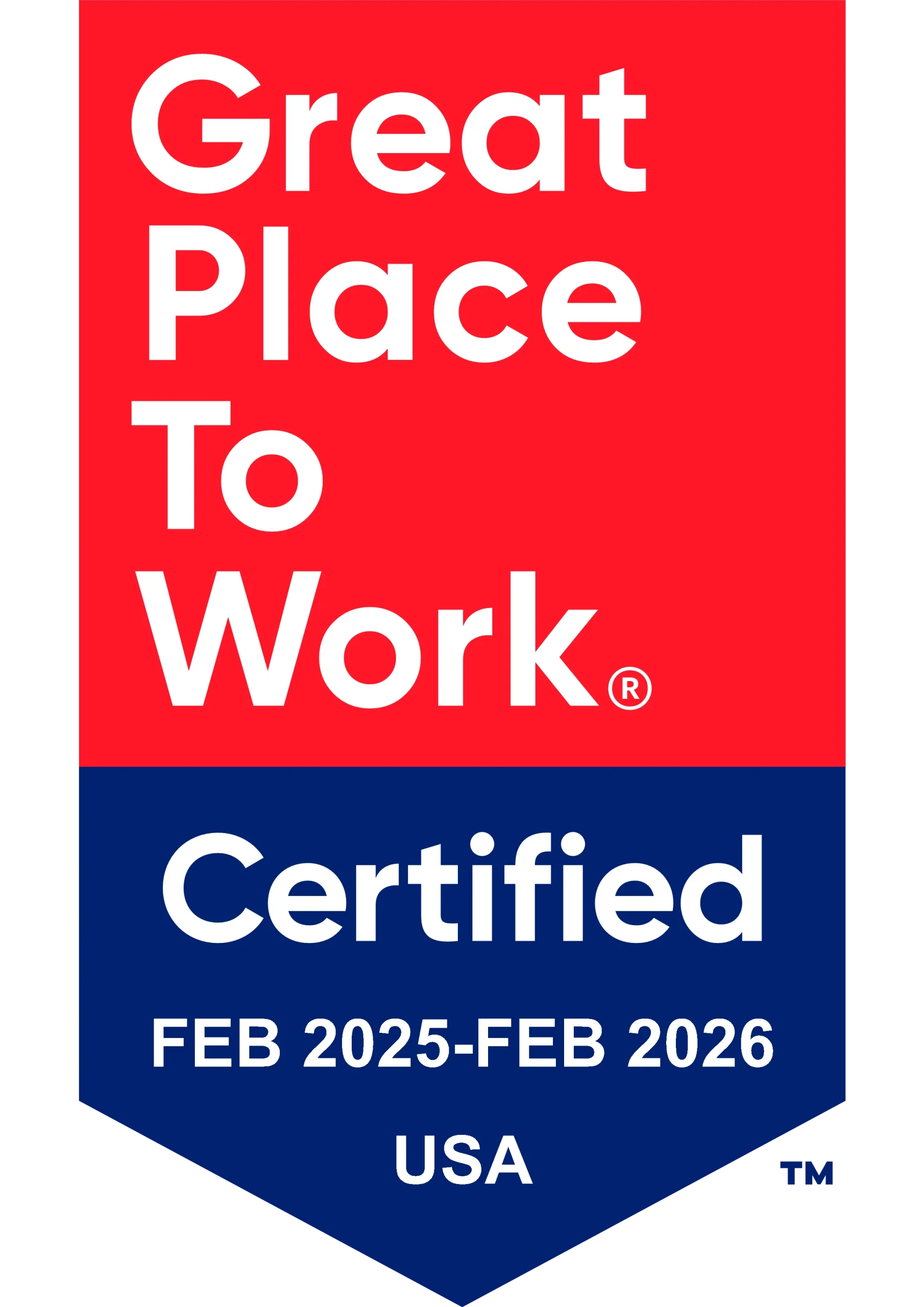 Great Place to Work Badge 2025-2026